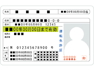 運転免許証のイメージ